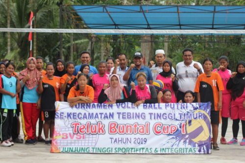 Turnamen Voli Ball Putri Cup I se-Kecamatan Tebingtinggi Timur Resmi Dibuka