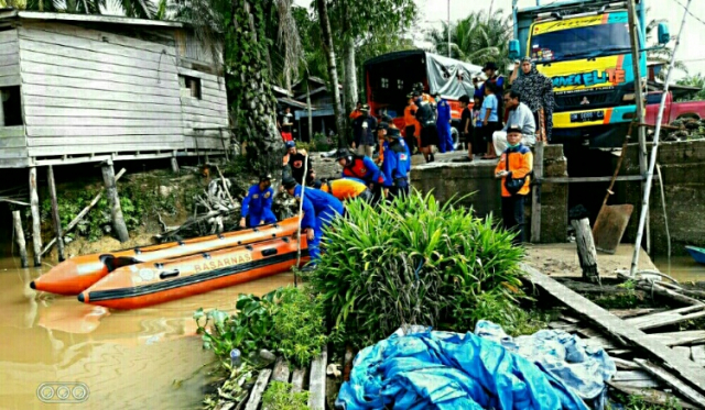 Pekerja Tenggelam di Sungai Kampar Pelalawan, SAR Gabungan Lakukan Pencarian