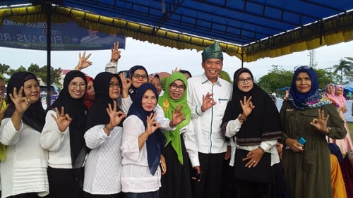 Bertetangga dengan Pekanbaru, Warga Pandau Jaya Hanya Pilih Firdaus-Rusli