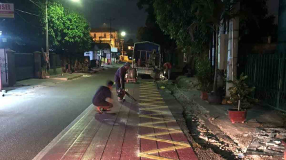 GoRiau Demi Keselamatan Pelajar, Dishub Pekanbaru Pasang Marka ZOSS dan Rambu Jalan di Sekolah
