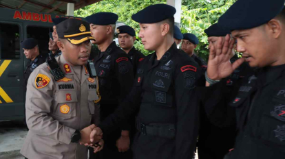 Jelang PSU di Tanjung Peranap, 30 Anggota Brimob Diturunkan ke Meranti