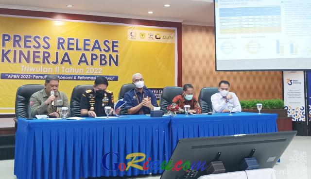 DJPb: Pendapatan Negara di Riau Capai Rp18,07 Triliun pada Triwulan II 2022