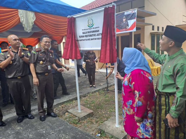 Rumah Restorative Justice Pertama di Bengkalis Diresmikan Kajati Riau