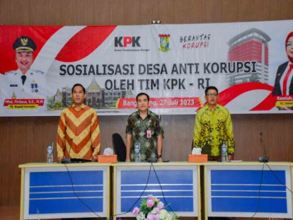 GoRiau Perang Melawan Korupsi: KPK RI Gencarkan Sosialisasi Desa Anti Korupsi 2023