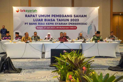 GoRiau Agenda Utama RUPSLB Bank Riau Kepri Syariah 2023: Pengesahan Pengunduran Diri Direktur Utama