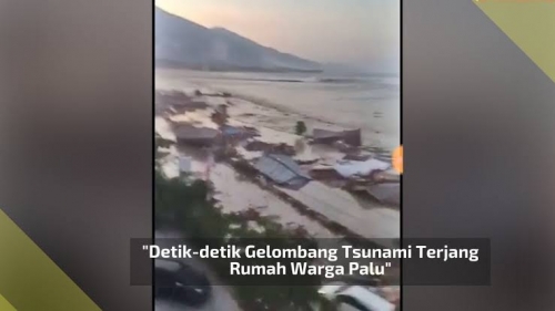 Tsunami Setinggi 3 Meter Terjang Pesisir Palu, Donggala dan Mamuju Usai Gempa 7,7 SR