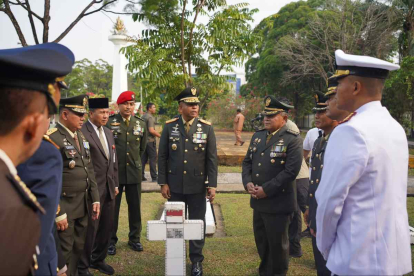 GoRiau Peringati HUT ke-81 TNI di Pekanbaru, Pemprov Riau Puji Kekompakan Atasi Karhutla