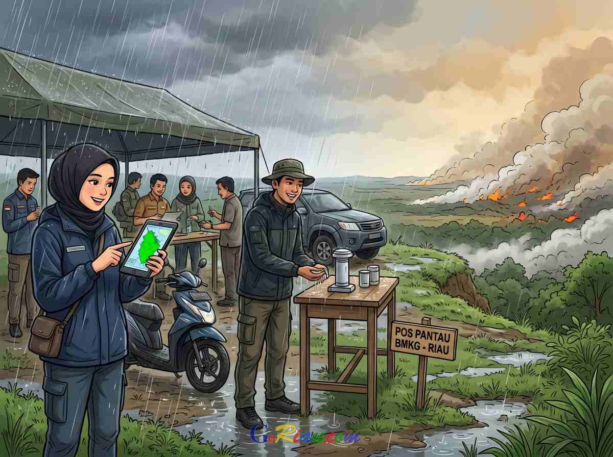 Riau Nihil Titik Api Saat Hujan Turun, Ratusan Hotspot Justru Kepung Sumatera Selatan