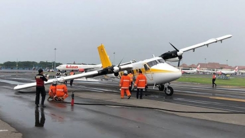 Air Fast Kecelakaan Saat Lepas Landas di Bandara Juanda