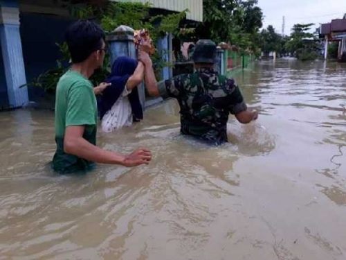 Banjir Rendam Sebagian Bangkinang, Salo dan Kampar