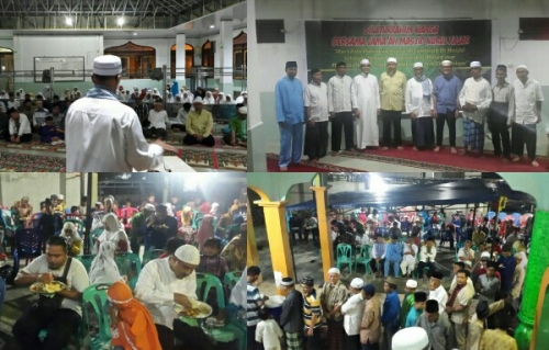 Pererat Tali Silaturrahmi, Ratusan Warga Kelurahan Sidomulyo Barat Pekanbaru Berjamaah di Masjid Nurul Fajar Jalan Melur