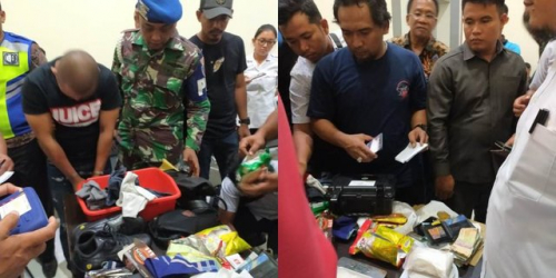 Bawa Sabu 488 Gram Dibungkus Kantong Kresek, Personel Polda Diamankan Petugas Bandara
