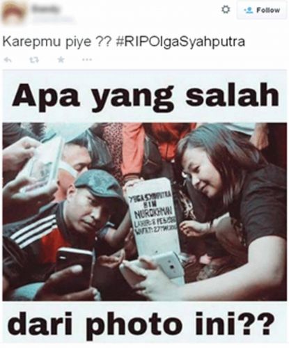 Netizen Geram, Makam Olga Syahputra Dijadikan Tempat Foto Selfie