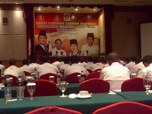 Buka Rapimda, Sekjend DPP Puji Keberhasilan Pengurus Gerindra Riau