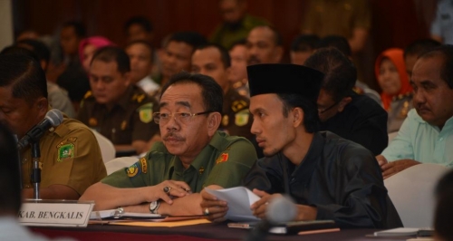 Hadiri Rakor Forkompinda di Pekanbaru, Bupati Herliyan Berharap Lakalantas dan Kriminalitas Bisa Ditekan