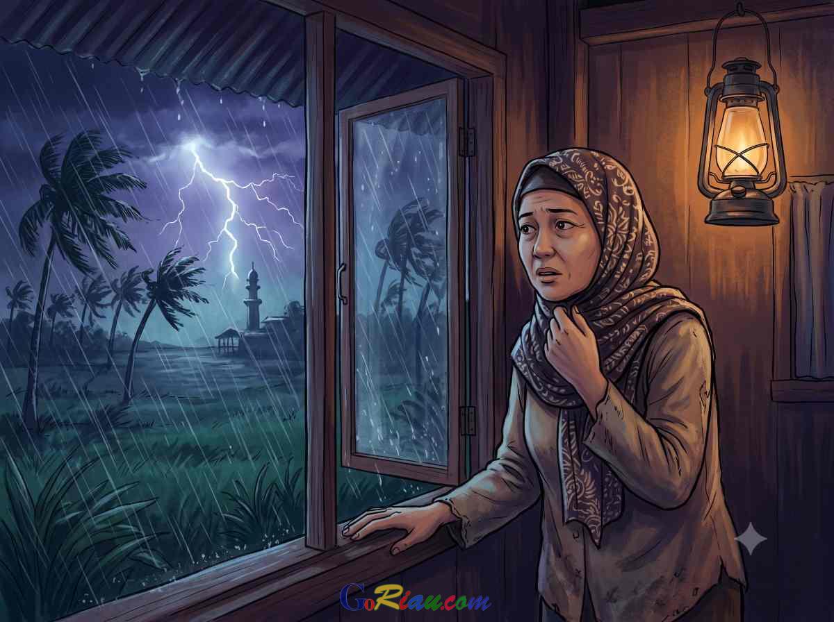 BMKG Rilis Peringatan Dini, Warga Riau Diminta Waspada Hujan Lebat Dini Hari