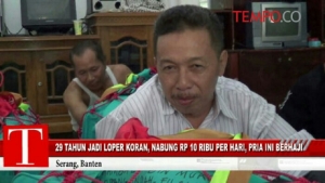 GoRiau Allahuakbar, Setelah 29 Tahun Menabung, Loper Koran Bisa Berangkat Haji bersama Istrinya