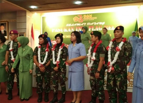 Tiba di Gedung Daerah, 5 Atlet TNI Berprestasi di Asian Games 2018 Disambut Plt Gubri Wan Thamrin Hasyim
