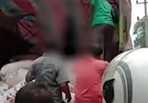 Viral, Video Mayat Tergantung di Bak Truk Diduga Terjadi di Bangkinang