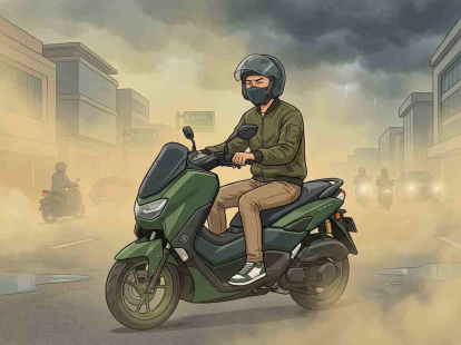 GoRiau Kabut Asap Selimuti Riau Turunkan Jarak Pandang, BMKG Peringatkan Potensi Badai di Tiga Daerah
