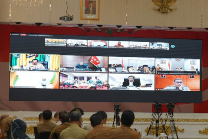 GoRiau Wagubri Ikuti Rakor Pengendalian Inflasi Daerah Bersama Kemendagri