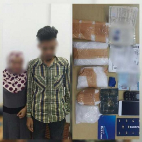 Nekat! Suami - Istri Tertangkap di Bandara SSK II Pekanbaru Bawa Hampir 1 Kg Sabu di Bra dan Selangkangan
