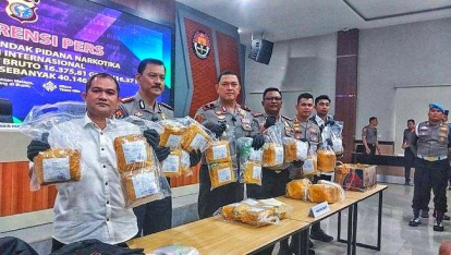 GoRiau Akhir Pekan Lalu, Pembawa 16 Kilogram Sabu dan 40 Ribu Ekstasi Dibekuk di Rumbai Timur Pekanbaru