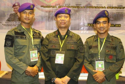 Indra Pomi Nasution Terpilih Jadi Komandan Menwa Indra Pahlawan Riau Periode 2018 - 2021