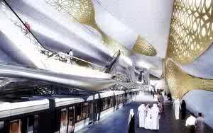 Wow, Arab Saudi Bangun Stasiun Kereta Api Berlapis Emas
