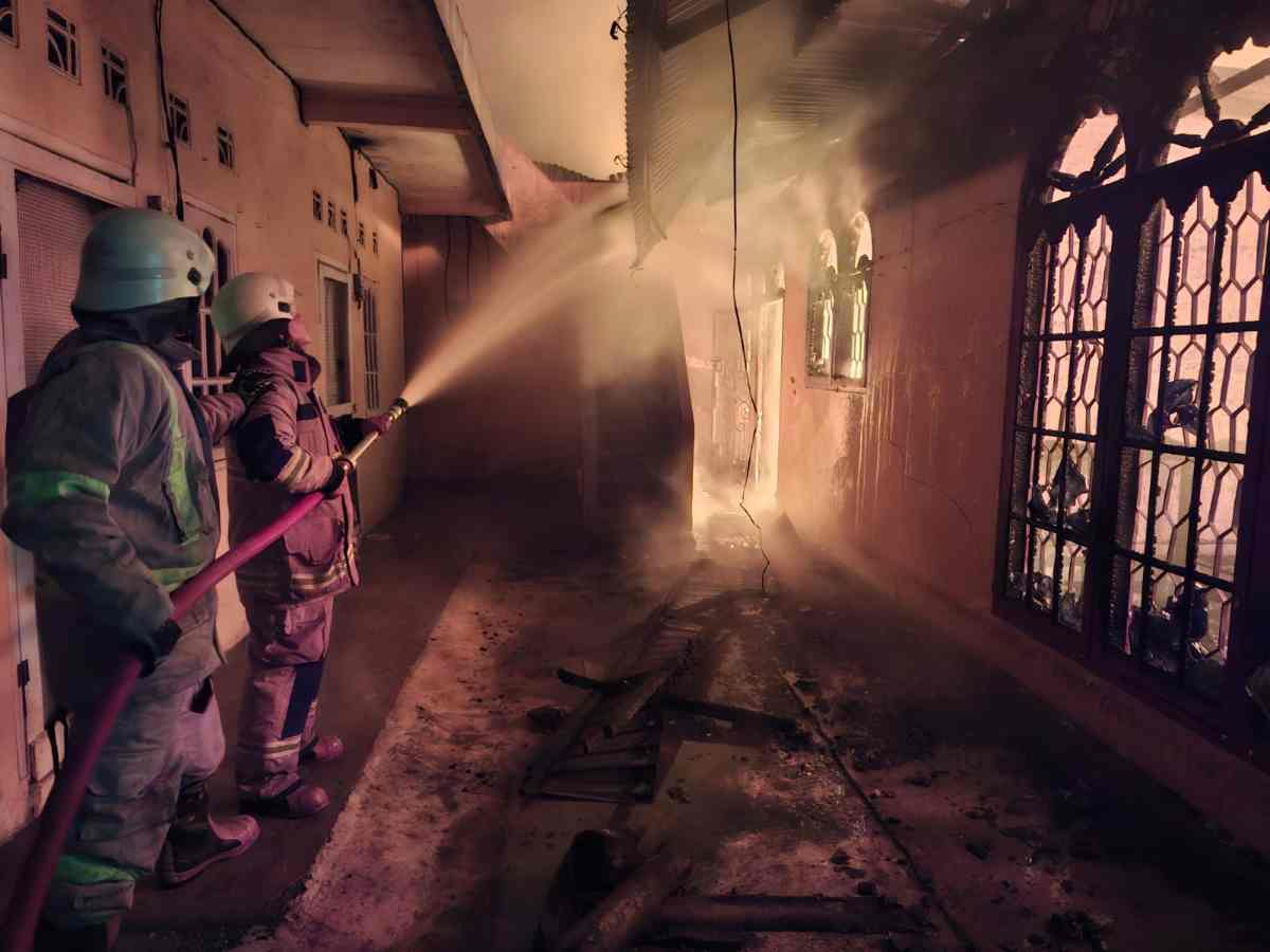 Rumah Bulatan di Tobek Godang Pekanbaru Terbakar, Area Kos-kosan Selamat