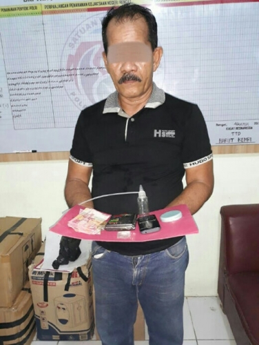 Diduga Pengedar, Sat Narkoba Polres Inhu Jebloskan Pria Gaek Ini ke Penjara