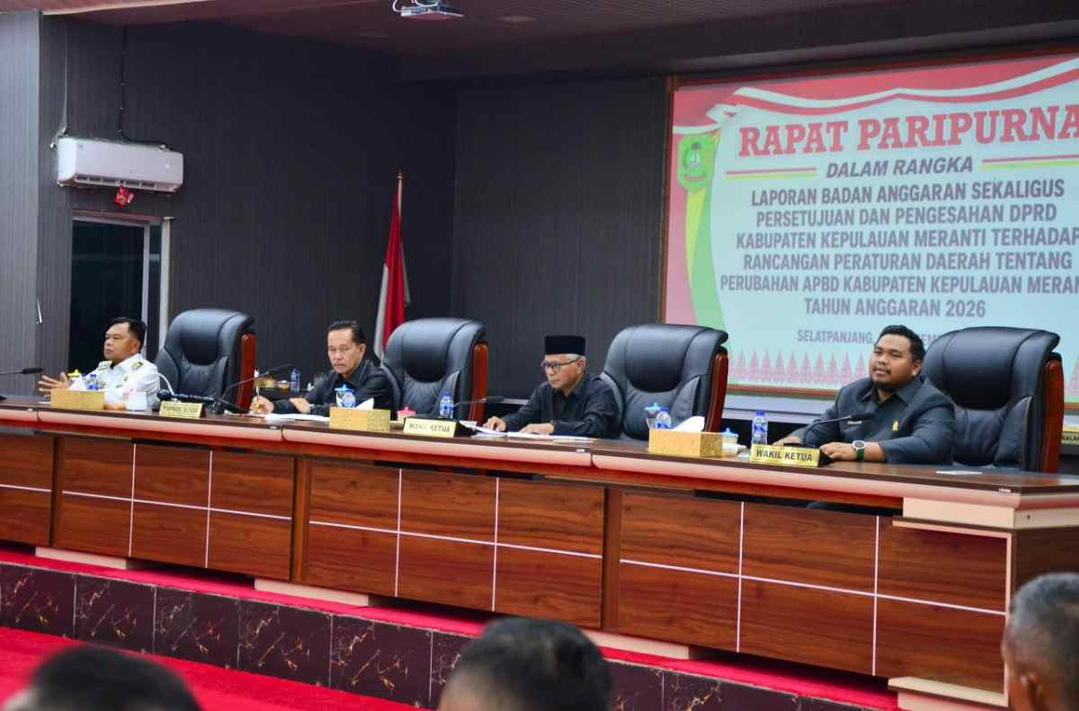 APBD Perubahan Meranti 2026 Disahkan, DPRD Beri Sederet Catatan ke Pemkab