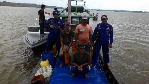 Tak Miliki SIPI, 3 Nelayan Asal Tanjab, Jambi Diamankan Satpol Air Polres Inhil