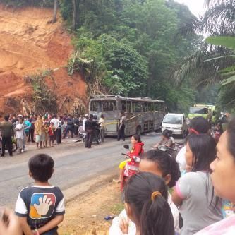 Bus Family Raya Terbakar di Sijunjung, 9 Penumpang Tewas