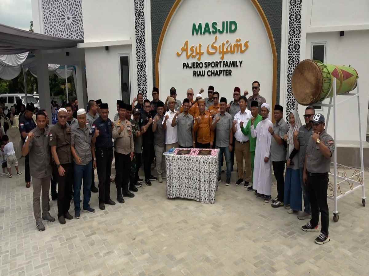 Komunitas PSF Riau Resmikan Masjid Asy-Syam, Bangunan Megah di Jalur Strategis Kampar