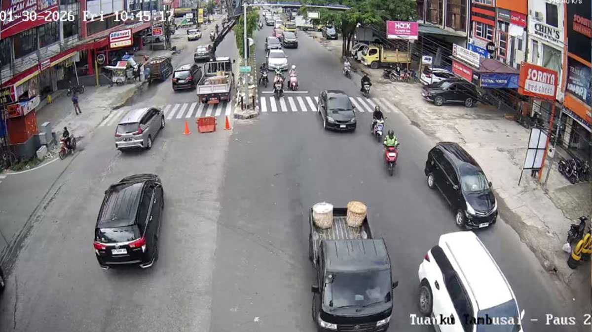 Simpang Tambusai – Paus Pekanbaru Kini Lebih Terang, Dishub Tambah Dua PJU