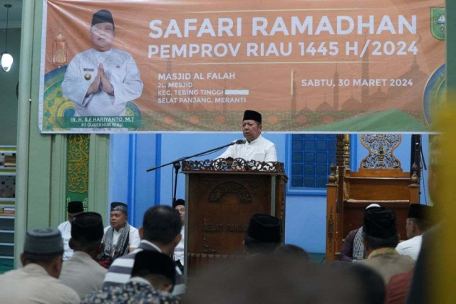 Asisten I Setdaprov Riau Gelar Safari Ramadan di Kepulauan Meranti