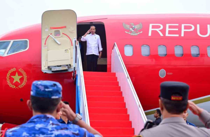 Sampai di Pekanbaru, Presiden Jokowi Resmikan Sejumlah Infrastruktur