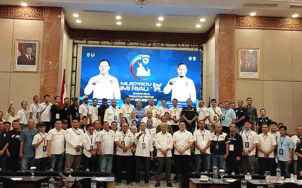Musprov IX IMI Riau, Agung Nugroho Kembali Jabat Ketua Secara Aklamasi