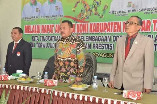 Ketua KONI Riau Apresiasi KONI Kampar Gelar Rapat Evaluasi Program dan Kinerja