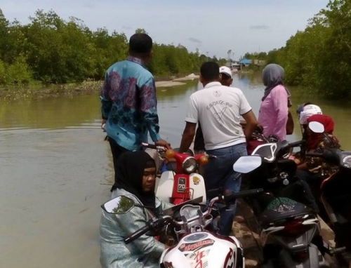 Jalan Menuju Kempang Mekong-Semukut Kembali Terendam, Ini Harapan Warga