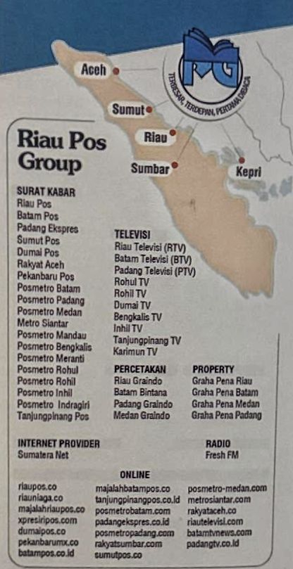 GoRiau Daftar usaha Riau Pos Group