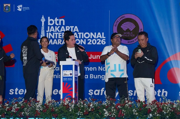 GoRiau Menpora Erick Thohir saat memb