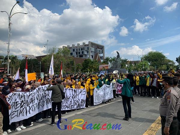 GoRiau Ratusan mahasiswa dari BEM se-