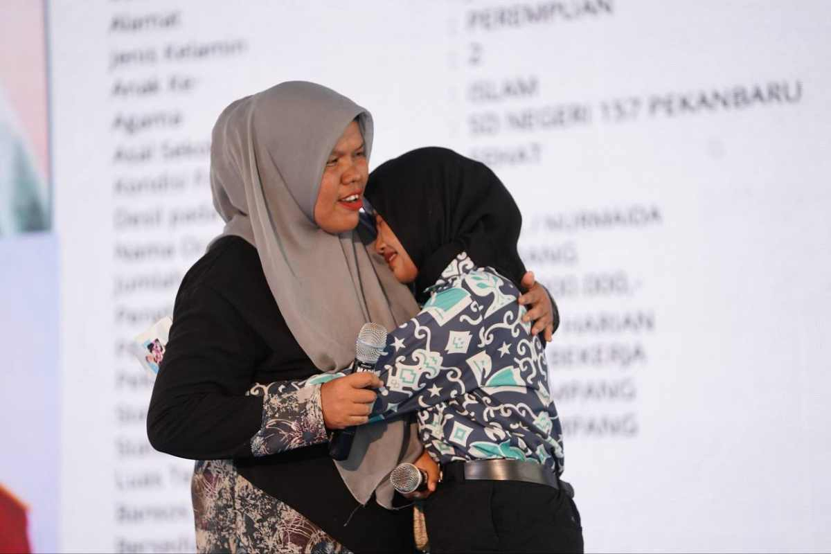 GoRiau Salah seorang wali murid SMPR